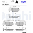 Delphi | Bremsbelagsatz, Scheibenbremse | LP2160 Delphi | Bremsbelagsatz, Scheibenbremse | LP2160
