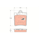 GDB1334 Bremsbelagsatz, Scheibenbremse COTEC GDB1334 Bremsbelagsatz, Scheibenbremse COTEC