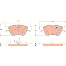 TRW Bremsbelagsatz, Scheibenbremse COTEC GDB1205