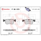 Brembo | Bremsbelagsatz, Scheibenbremse | P 06 070X
