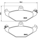 Brembo | Bremsbelagsatz, Scheibenbremse | P 68 017