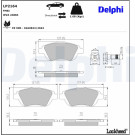 Delphi | Bremsbelagsatz, Scheibenbremse | LP2164 Delphi | Bremsbelagsatz, Scheibenbremse | LP2164