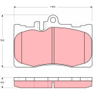 GDB3322 Bremsbelagsatz, Scheibenbremse GDB3322 Bremsbelagsatz, Scheibenbremse