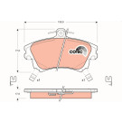 GDB1313 Bremsbelagsatz, Scheibenbremse COTEC GDB1313 Bremsbelagsatz, Scheibenbremse COTEC