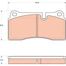 GDB1816 Bremsbelagsatz, Scheibenbremse GDB1816 Bremsbelagsatz, Scheibenbremse