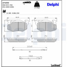 Delphi | Bremsbelagsatz, Scheibenbremse | LP1053 Delphi | Bremsbelagsatz, Scheibenbremse | LP1053