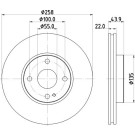 Hella | Bremsscheibe | 8DD 355 131-821