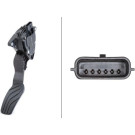 Hella | Sensor, Fahrpedalstellung | 6PV 009 978-801