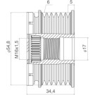 Valeo | Generatorfreilauf | 588454