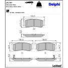 Delphi Bremsbelagsatz, Scheibenbremse LP1797