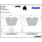 Delphi Bremsbelagsatz, Scheibenbremse LP2256