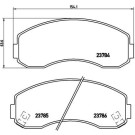 Brembo | Bremsbelagsatz, Scheibenbremse | P 99 003