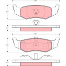 GDB1234 Bremsbelagsatz, Scheibenbremse GDB1234 Bremsbelagsatz, Scheibenbremse