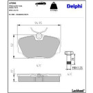 Delphi Bremsbelagsatz, Scheibenbremse LP596