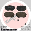 Zimmermann | Bremsbelagsatz, Scheibenbremse | 26592.190.1