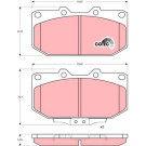 GDB1006 Bremsbelagsatz, Scheibenbremse COTEC GDB1006 Bremsbelagsatz, Scheibenbremse COTEC