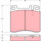 GDB1122 Bremsbelagsatz, Scheibenbremse