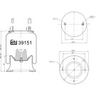 FEBI BILSTEIN 39151 Federbalg, Luftfederung FEBI BILSTEIN 39151 Federbalg, Luftfederung