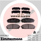 Zimmermann | Bremsbelagsatz, Scheibenbremse | 22070.180.2