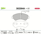 Valeo | Bremsbelagsatz, Scheibenbremse | 302264A