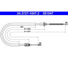 24.3727-1047.2 Seilzug, Feststellbremse 24.3727-1047.2 Seilzug, Feststellbremse