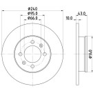 Hella | Bremsscheibe | 8DD 355 113-361