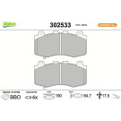 Valeo Bremsbelagsatz, Scheibenbremse ESSENTIAL 302533