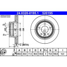ATE | Bremsscheibe | 24.0320-0195.1