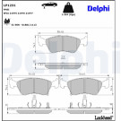 Delphi | Bremsbelagsatz, Scheibenbremse | LP1231 Delphi | Bremsbelagsatz, Scheibenbremse | LP1231