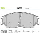 Valeo | Bremsbelagsatz, Scheibenbremse | 598871