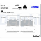 Delphi | Bremsbelagsatz, Scheibenbremse | LP1516