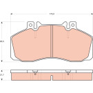GDB1695 Bremsbelagsatz, Scheibenbremse GDB1695 Bremsbelagsatz, Scheibenbremse