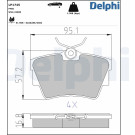 Delphi | Bremsbelagsatz, Scheibenbremse | LP1745