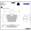 Delphi Bremsbelagsatz, Scheibenbremse LP1472