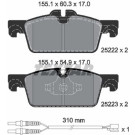 2522201 Bremsbelagsatz, Scheibenbremse Q+