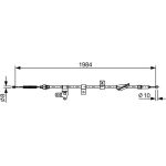 BOSCH 1 987 482 650 Seilzug, Feststellbremse BOSCH 1 987 482 650 Seilzug, Feststellbremse