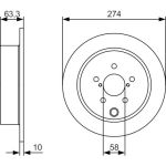 Bremsscheibe 0 986 479 634 Bremsscheibe 0 986 479 634