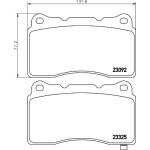 Bremsbelagsatz, Scheibenbremse 8DB 355 006-601 Bremsbelagsatz, Scheibenbremse 8DB 355 006-601