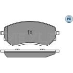 Meyle 025 226 6021/PD Bremsbelagsatz, Scheibenbremse MEYLE-PD: Advanced performance and design Meyle 025 226 6021/PD Bremsbelagsatz, Scheibenbremse MEYLE-PD: Advanced performance and design