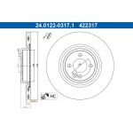 Bremsscheibe 24.0122-0317.1