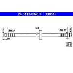 ATE 24.5112-0340.3 Bremsschlauch ATE 24.5112-0340.3 Bremsschlauch