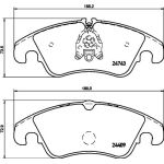 Bremsbelagsatz, Scheibenbremse 8DB 355 013-751 Bremsbelagsatz, Scheibenbremse 8DB 355 013-751