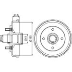 BOSCH 0 986 477 159 Bremstrommel