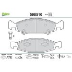 Valeo 598510 Bremsbelagsatz, Scheibenbremse Valeo 598510 Bremsbelagsatz, Scheibenbremse