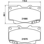 Bremsbelagsatz, Scheibenbremse 8DB 355 020-811 Bremsbelagsatz, Scheibenbremse 8DB 355 020-811