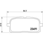 Bremsbelagsatz, Scheibenbremse P 83 116 Bremsbelagsatz, Scheibenbremse P 83 116