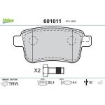 Valeo 601011 Bremsbelagsatz, Scheibenbremse
