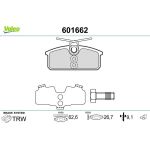 Valeo 601662 Bremsbelagsatz, Scheibenbremse Valeo 601662 Bremsbelagsatz, Scheibenbremse