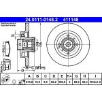 Bremsscheibe 24.0111-0148.2