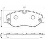 BOSCH 0 986 495 098 Bremsbelagsatz, Scheibenbremse